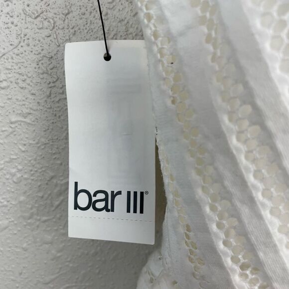 NWT Bar III White V-Neck Midi Dress Size 4 - Picture 7 of 7